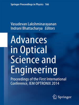 cover image of Advances in Optical Science and Engineering